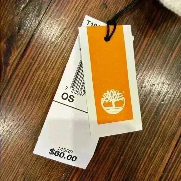 NWT Timberland Mustard Cream Plaid Men’s  Scarf - Picture 3 of 4